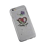 Защитная крышка с блестками Сердце Lucky Girl для iPhone 6, 6s коробка