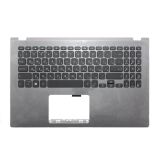 Клавиатура (топ-панель) для ноутбука Asus VivoBook X509FA черная c серым топкейсом