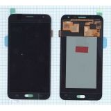 Дисплей (экран) в сборе с тачскрином для Samsung Galaxy J7 SM-J700F черный (Premium SC LCD)