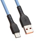 USB кабель "LP" USB Type-C "Extra" TPE голубой