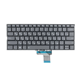 Клавиатура для ноутбука Lenovo IdeaPad 320S-13 серая без рамки с подсветкой