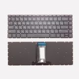 Клавиатура для ноутбука HP Pavilion X360, 14-DK черная без рамки с подсветкой
