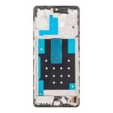 Дисплей (экран) в сборе с тачскрином для Samsung Galaxy M55 SM-M556 черный с рамкой (OLED) 