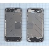 Средняя рамка для Apple IPhone 4S серебряная