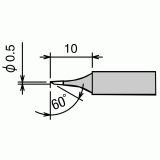Сменное жало-нагреватель (картридж) RX-80HRT-0.5C d5.4х34.5мм для паяльника GOOT 24V