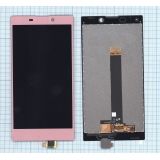 Дисплей (экран) в сборе с тачскрином для Sony Xperia L2 розовый