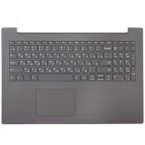 Клавиатура (топ-панель) для ноутбука Lenovo 320-15 серая c серым топкейсом
