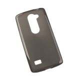 Силиконовый чехол для LG Leon H324 черный матовый TPU Case