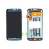 Дисплей (экран) в сборе с тачскрином для Samsung Galaxy S6 Edge SM-G925F синий с кнопкой home (Premium LCD)
