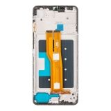 Дисплей (экран) в сборе с тачскрином для Samsung Galaxy A07 SM-075 черный с рамкой