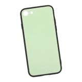 Защитная крышка "LP" для iPhone 7/8 "Glass Case" (салатовое стекло/коробка)