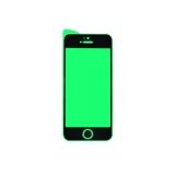 Защитная пленка керамическая (стекло) для iPhone 5/5S/5С черная (VIXION)