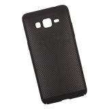 Защитная крышка для Samsung SM-G530H, G531H Сетка Soft Touch черная, европакет (LP)