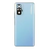 Задняя крышка для Xiaomi Redmi Note 10 Pro 4G со стеклом камеры (синий)