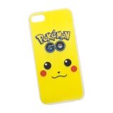 Силиконовый чехол Pokemon Go Пикачу Морда для Apple iPhone 5, 5s, SE желтый