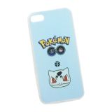 Силиконовый чехол Pokemon Go Сквиртл для Apple iPhone 5, 5s, SE голубой