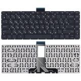 Клавиатура для ноутбука HP Stream 14-ax черная без рамки, плоский Enter 