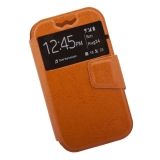 Чехол LP раскладной универсальный для телефонов размер L 120х56мм оранжевый, коробка
