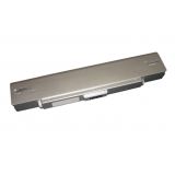 Аккумулятор OEM (совместимый с VGP-BPS9, VGP-BPL10) для ноутбука Sony Vaio VGN-CR 10.8V 4800mAh серебристый