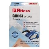 Мешки для пылесосов Samsung, Evgo, Shivaki, Hyunda, Akira Filtero SAM 03 ЭКСТРА, (4 штуки)