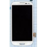 Дисплей (экран) в сборе с тачскрином для Samsung Galaxy S3 GT-I9300 белый