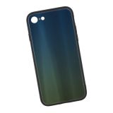 Защитная крышка "LP" для iPhone 7/8 "Rainbow Glass Case" (зеленый градиент/коробка)
