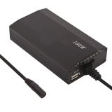 Универсальный блок питания 100W 12-24V 4.5A с USB-разъемом и 8 конекторами, черный с сетевым кабелем