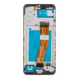 Дисплей (экран) в сборе с тачскрином для Samsung Galaxy A02s SM-A025 черный с рамкой 