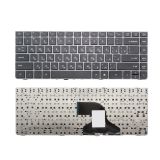 Клавиатура для ноутбука HP Probook 4330S, 4331S черная с серой рамкой