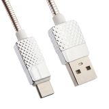 USB кабель LP Гламурный Ананас USB Type-C металлический серебряный, коробка