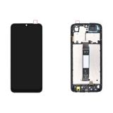 Дисплей (экран) в сборе с тачскрином для Xiaomi Redmi A2+ (ver: XL-N2) черный с рамкой (Premium LCD)