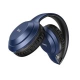 Bluetooth гарнитура HOCO W30 Fun Move BT5.0 накладная с регулятором громкости (синяя)