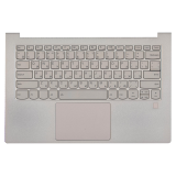 Клавиатура (топ-панель) для ноутбука Lenovo Yoga C940-14IIL серебристая с серебристым топкейсом, с подсветкой