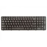 Клавиатура ZeepDeep для ноутбука HP Pavilion 15, 15-a, 15-e черная с чернй рамкой, плоский Enter