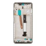 Дисплей (экран) в сборе с тачскрином для Xiaomi POCO X3, POCO X3 NFC (M2007J20CG) серый с рамкой (Premium LCD)