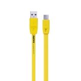 USB кабель REMAX Full Speed Series 1M Cable RC-001m Micro USB желтый