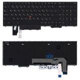 Клавиатура для ноутбука Lenovo ThinkPad P15, T15g черная с трекпойнтом и подсветкой