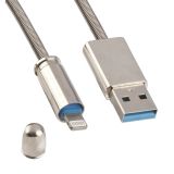 USB Дата-кабель GUKE для Apple 8 pin усиленная металлическая оплетка Пуля коробка
