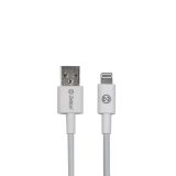 USB кабель передачи данных Zetton MFi разъем Apple Lightning 8 pin белый (ZTUSBMFI3A8)