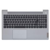 Клавиатура (топ-панель) для ноутбука Lenovo IdeaPad 5-15 черная с серебристым топкейсом