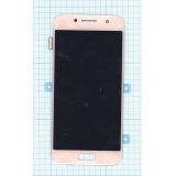 Дисплей (экран) в сборе с тачскрином для Samsung Galaxy A3 (2017) SM-A320F розовый (Premium SC LCD)