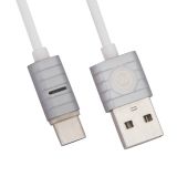 USB кабель WK Breathing WDC-045 USB Type-C серебряный