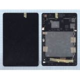 Дисплей (экран) в сборе с тачскрином для Asus ZenPad 8.0 Z581KL черный с рамкой