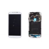 Дисплей (экран) в сборе с тачскрином для Samsung Galaxy S4 GT-I9505 белый c рамкой