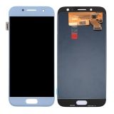 Дисплей (экран) в сборе с тачскрином для Samsung Galaxy A3 (2017) SM-A320F голубой (TFT-совместимый без регулировки яркости)