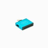 Переходник 3 в 1 для Apple с 30 pin/micro USB/mini USB на 8 pin lightning синий, коробка