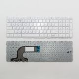 Клавиатура для ноутбука HP Pavilion 15-e белая без рамки