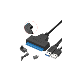 Кабель-переходник для HDD SATA USB 3.0 с дополнительным питанием, двойной USB
