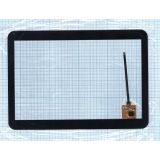 Сенсорное стекло (тачскрин) для SSET 04-1010-0351B черное