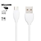 USB кабель BOROFONE BX19 Benefit MicroUSB, 2.4A, 1м, PVC (белый)